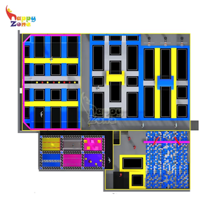 Parque de trampolín interior grande de nuevo <span class=keywords><strong>diseño</strong></span> de fábrica de China con carrera de obstáculos Ninja Warrior, grado comercial, seguro y duradero - Product Image 3