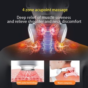 Masajeador Eléctrico Inteligente 4D para Cuello con Calor por Pulsos de Baja Frecuencia TENS, 6 Modos y 18 Niveles - Product Image 5