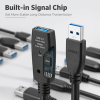 Câble d'extension USB 3.0 haute vitesse 5 Gbps mâle-femelle pour ordinateur/ordinateur portable