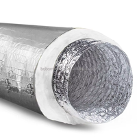 Machine à conduits de ventilation flexible en aluminium durable à double couche pour climatisation