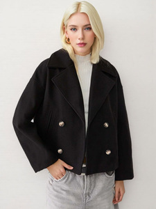 <span class=keywords><strong>Chaqueta</strong></span> de <span class=keywords><strong>Lana</strong></span> Mediana con Forro de Felpa y Cuentas, Estilo Europeo Americano, Elegante, para Mujer, Otoño 2025 - Product Image 4