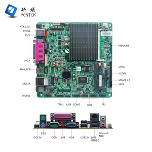 เมนบอร์ดโรงงานพร้อมโปรเซสเซอร์ J1900 DDR3 MSATA VGA HD LVDS 2 LAN 6 COM Mini PCIE Mini Itx เมนบอร์ดอุตสาหกรรม - Product Image 3