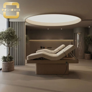 Moderno Gabinete de Almacenamiento Color Madera Clara para Spa con Carrito de Esteticista para Estudio de Cosmética, Clínica y Sala de Estar - Product Image 3