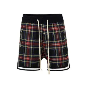 Style Shorts Herren Retro Plaid Basketball Sport Outdoor Casual Hip Hop Trend hose Crazy Muscle