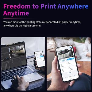 Cámara Nebula con Monitoreo de 24 Horas, Impresora 3D, Visión Nocturna, 1080p, Pantalla LCD de 2 Pulgadas, MP4, Compatible con Material PLA, Sonic, SDHC - Product Image 3