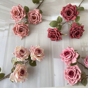 Fleurs artificielles en latex de luxe, roses blanches ivoire au toucher réel, roses au toucher réel pour la décoration d'événements de mariage - Product Image 6