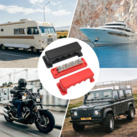 Bloc de jonction de distribution électrique en cuivre 600A à 4 voies, barre de bus, support de borne, automobile, marine