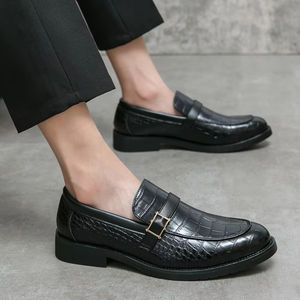 Zapatos Oxford de Piel Vacuna Genuina Negra y Marrón DSYX, Hechos a Mano, para Hombre, de Alta Calidad, Estilo Italiano, Formales, Impermeables - Product Image 4