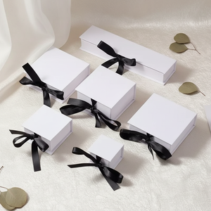 Caja de Regalo de Cartón de Lujo Personalizada con Logotipo, Forro de Esponja, Cierre de Cinta, Materiales Reciclados para Almacenamiento de Joyas - Product Image 3