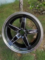 Jante de voiture tout-terrain HAMMAL JT229 18 pouces, 6 trous, neuve, ET 20 mm, en alliage d'aluminium noir brillant, multi-rayons, ajustement universel, charge maximale