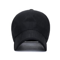 Casquette de sport originale à 6 panneaux, noire, vintage, de haute qualité, avec logo personnalisé, broderie pour hommes