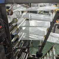 Film plastique pour peintre, 400' de long x 9' de large, rouleau de bâche plastique haute densité pour peintre avec boîte de couleur pour une couverture plastique facile à appliquer