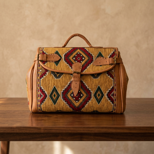 Bolsa de Viaje de Cuero Genuino de Alta Calidad, Clásica, de Lujo, Moderna, Unisex, con Asa Suave y Cierre Integrado - Product Image 3