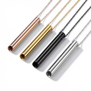 Collar de Acero Inoxidable con Diseño Geométrico, Cadena de Joyería para Regalo, en Plata, Oro, Negro y Oro Rosa - Product Image 1