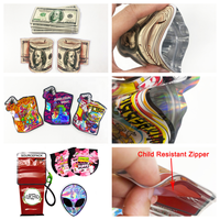 Sachets Mylar Personnalisés Imprimés 1g 2g 7g Thermoscellables Doux au Toucher Découpés à l'Emporte-Pièce avec Logo Imprimé pour Emballage de Bonbons Gommeux