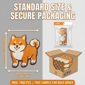 Alfombra <span class=keywords><strong>de</strong></span> Baño Moderna y Ecológica <span class=keywords><strong>de</strong></span> Microfibra Premium con Diseño <span class=keywords><strong>de</strong></span> Perro Shiba Inu, Antideslizante, Absorbente, Lavable a Máquina, 1500 GSM - Product Image 4