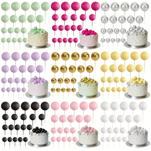 Lot de 20 boules en mousse pour gâteau, taille mixte, décoration de Noël, anniversaire, mariage - Product Image 1