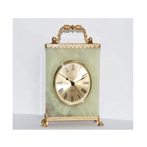 Green Onyx Marble Rectangular Shape <b>Clock</b> Available in Different Sizes - Product Image 2