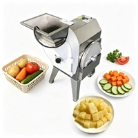 Machine à découper en dés de haute qualité en acier inoxydable pour gombo, crevettes, tomates, oignons, pommes de terre, carottes, pommes, ananas