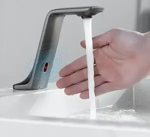 Nieuwe Ontwerp Messing Smart Sink Infrarood Sensor Kraan Automatische Motion Sensor Water Mixer Touchless Badkamer Wastafel Kranen