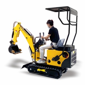 Miniexcavadora de cadenas de 1 tonelada de potencia de excavación para huertos, invernaderos y construcción en interiores - Product Image 4