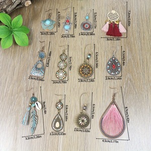 Pendientes de Moda Boho con Borlas y Turquesa para Mujer, Pendientes Colgantes para Fiesta 2024 - Product Image 3