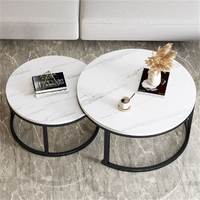 Table basse de salon moderne en métal de luxe pour hôtel, table à thé d'angle, meubles de salon, tables basses incurvées, durables et légères