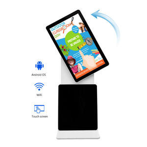 43 дюймов Вращающийся киоск напольный дисплей стенд 180 градусов цифровая вывеска киоск горизонтальный тотемный вращающийся рекламный экран - Product Image 6