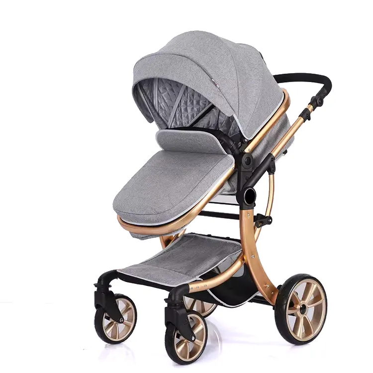 Purorigin 2024 sản phẩm em bé sang trọng 3 trong 1 khung nhôm xu hướng bé thám hiểm Xe đẩy Wagon với ghế xe em bé 0-3 tuổi