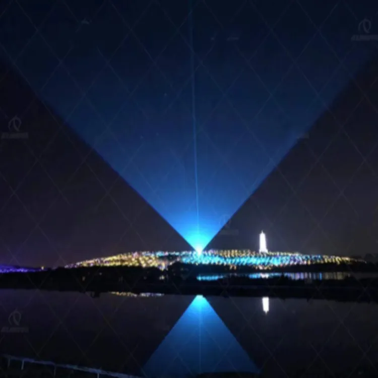 Açık hava konseri RGB sahne lazer ışık demeti doğal alan kulesi peyzaj aydınlatma projektör gökyüzü Sharpy huzmeli far