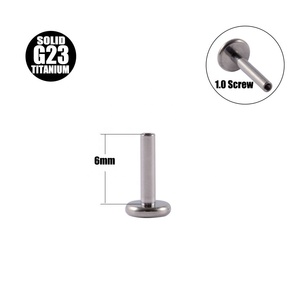 G23 Titanium Labret Bar Parts Internal/Extra Thread Lip Piercing Post Shaft Replacement Accessory Wedding <span class=keywords><strong>Occasion</strong></span> Wholesale - Product Image 5