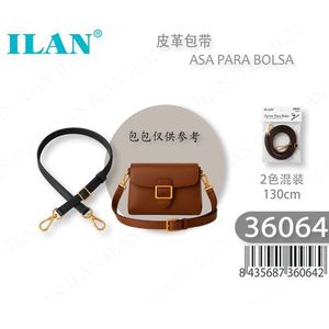 Tracolla in Pelle ILAN 130cm Bicolore Accessorio per Borsa - Product Image 1