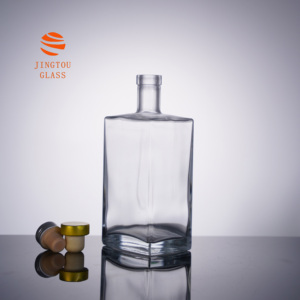 Bottiglia di Vino in Vetro Trasparente Personalizzabile da 700 ml con Collo Filettato, Adatta per Whisky, Vodka <span class=keywords><strong>e</strong></span> Vino - Product Image 5
