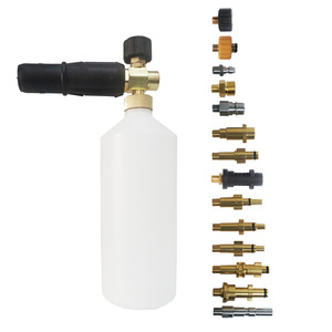 Pulvérisateur haute pression réglable pour mousse, connecteur 1/4, kit de lavage auto, pulvérisateur de mousse de neige, plastique, cuivre, acier inoxydable - Product Image 4