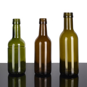 Ru Sao Thiết Kế Mới Nhất 187Ml Thủy Tinh Màu Nâu Rượu Vang Đỏ Bordeaux Chai Với Vít Nắp - Product Image 3