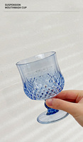 Gobelets de mariage gravés sur mesure pour hôtels et restaurants Gobelets à eau et à vin en plastique rose clair et cristal de style vintage