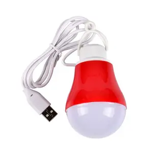 Hot koop led led verlichting 5 w 5 V USB gloeilamp