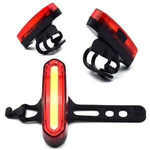 Luz Trasera para Bicicleta Recargable por USB, 120 Lúmenes, Impermeable, con 6 Modos, Fácil de Instalar, Luz LED Roja y Azul para Ciclismo - Product Image 3