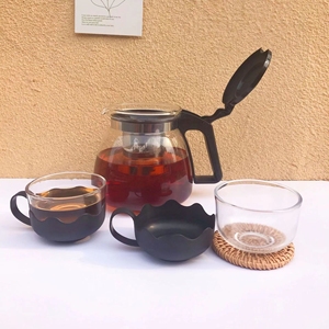 Glass Flower Teapot Large-capacity Household Kung Fu Filter Drinkware Coffee & Tea <b>Sets</b> Tea <b>Pot</b> Luxury Tea Glass with Strainer - Product Image 5