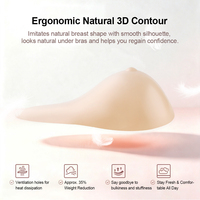 Prothèse mammaire spirale réaliste en silicone souple Xinxinmei, légère, pour femmes après mastectomie, sensation naturelle