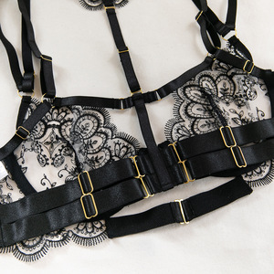 2026 <strong>Boutique</strong> Sexy Women's <strong>Intimates</strong> Underwear Set Lingerie Fine Lace Embroidery Garter Set Luxury Bralette Outfit - Product Image 6