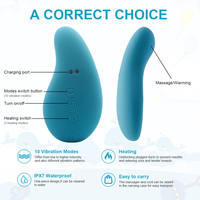Masseur de lactation pour jeunes mamans avec recharge magnétique, design ergonomique, 3 niveaux de chauffage et 10 modes de vibration