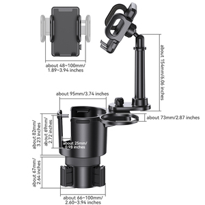 Shunwei Chất lượng cao 3-in-1 xe uống & điện thoại chủ cánh tay thẳng nối dài cơ sở ổn định xe cup & điện thoại núi - Product Image 6
