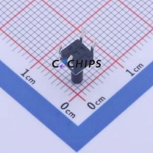 GT-TC075C-H090-L1 Tactile Switch Through hole-4P,4.5x4.5mm Switch Single Pole Single Throw Round Button 1N Through Hole - Product Image 2