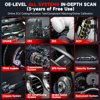 Herramienta de Diagnóstico Profesional para Autos Ancel DS300 OBD2, Herramienta de Diagnóstico y Reinicio de Codificación de Inyectores para Todos los Sistemas del Auto, Escáner Automotriz OBD2