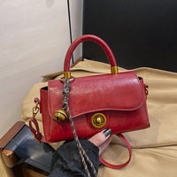 Bolso de Hombro Cruzado para Mujer, Diseño Moderno de Invierno, Pequeño y Cuadrado con Cierre de Bloqueo, Estilo Casual y Femenino para Uso Diario