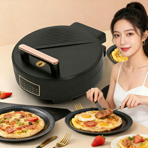 Grill électrique 1500W, surface de cuisson antiadhésive, ouverture à 180 degrés, pour usage domestique - Product Image 4