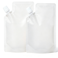 Pochettes à bec verseur personnalisées imprimées en sérigraphie, en matériau composite PET/VMPET/PE de qualité alimentaire pour savon liquide et soins personnels