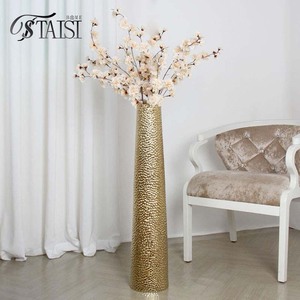 <span class=keywords><strong>Vase</strong></span> de <span class=keywords><strong>sol</strong></span> en céramique doré V270, <span class=keywords><strong>grand</strong></span> modèle, 32,5 pouces, pour décoration intérieure, hall d'hôtel, robuste, pour herbe de la <span class=keywords><strong>pampa</strong></span> - Product Image 2