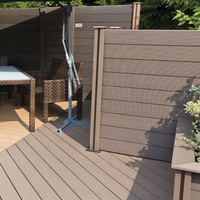 Extérieur WPC Escalier Jardin WPC Terrasse Plancher Solide Pont Endcover Fibre de Bois